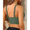imageWomens Bikini Top  Supportive Swimsuit for Large Bust  2025 Cut Out Twist Swim TopOlive Green
