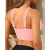 imageWomens Bikini Top  Supportive Swimsuit for Large Bust  2025 Cut Out Twist Swim TopPink