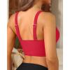 imageWomens Bikini Top  Supportive Swimsuit for Large Bust  2025 Cut Out Twist Swim TopRed