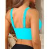 imageWomens Bikini Top  Supportive Swimsuit for Large Bust  2025 Cut Out Twist Swim TopTeal