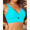 imageWomens Bikini Top  Supportive Swimsuit for Large Bust  2025 Cut Out Twist Swim TopTeal