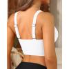 imageWomens Bikini Top  Supportive Swimsuit for Large Bust  2025 Cut Out Twist Swim TopWhite