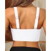 imageWomens Bikini Top  Supportive Swimsuit for Large Bust  2025 Cut Out Twist Swim TopWhite