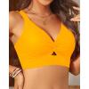 imageWomens Bikini Top  Supportive Swimsuit for Large Bust  2025 Cut Out Twist Swim TopYellow