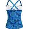 imageWomens Underwire Tankini Top Only  Push Up Swimsuit Top with Bra Support Tummy Control Bathing Suit Top No Bottom 2025Blue Paisley