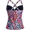 imageWomens Underwire Tankini Top Only  Push Up Swimsuit Top with Bra Support Tummy Control Bathing Suit Top No Bottom 2025Colorful Leopard