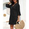 imageYonique Terry Cloth Cover Up  Long Sleeve Cover Swimsuit Hooded Zipper Beach Coverup with PocketsBlack