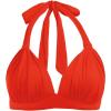imageYonique Women Halter Bikini Top Only Padded Swimsuits Tops Vintage Bathing Suit Top No BottomChic Red