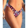 imageYonique Women Thong Bikini Bottom Bathing Suit BottomColorful Leopard