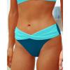 imageYonique Women Two Piece Bathing Suits Push Up Bikini Set Halter Swimsuit Vintage SwimwearTeal and Green