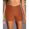 imageYonique Womens Swim Shorts High Waisted Swim Bottoms Tummy Control Bathing Suit Bottom Boy ShortsAvailable in PlusVcross Brown