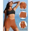 imageYonique Womens Swim Shorts High Waisted Swim Bottoms Tummy Control Bathing Suit Bottom Boy ShortsAvailable in PlusVcross Brown