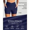 imageYonique Womens Swim Shorts High Waisted Swim Bottoms Tummy Control Bathing Suit Bottom Boy ShortsAvailable in PlusVcross Dark Blue