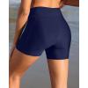 imageYonique Womens Swim Shorts High Waisted Swim Bottoms Tummy Control Bathing Suit Bottom Boy ShortsAvailable in PlusVcross Dark Blue
