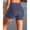 imageYonique Womens Swim Shorts High Waisted Swim Bottoms Tummy Control Bathing Suit Bottom Boy ShortsAvailable in PlusVcross Grey