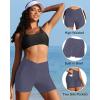 imageYonique Womens Swim Shorts High Waisted Swim Bottoms Tummy Control Bathing Suit Bottom Boy ShortsAvailable in PlusVcross Grey
