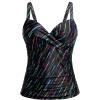 imageWomens Underwire Tankini Top Only  Push Up Swimsuit Top with Bra Support Tummy Control Bathing Suit Top No Bottom 2025Colorful Stripe