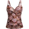 imageWomens Underwire Tankini Top Only  Push Up Swimsuit Top with Bra Support Tummy Control Bathing Suit Top No Bottom 2025Mandala