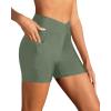 imageYonique Womens Swim Shorts High Waisted Swim Bottoms Tummy Control Bathing Suit Bottom Boy ShortsAvailable in PlusVcross Army Green