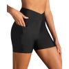 imageYonique Womens Swim Shorts High Waisted Swim Bottoms Tummy Control Bathing Suit Bottom Boy ShortsAvailable in PlusVcross Black