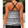 imageYonique Modest Tankini Tops for Women  Loose Fit Swim Tops No BottomBlack Tribal