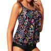 imageYonique Modest Tankini Tops for Women  Loose Fit Swim Tops No BottomColorful Paisley