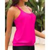 imageYonique Modest Tankini Tops for Women  Loose Fit Swim Tops No BottomHot Pink