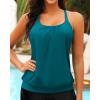 imageYonique Modest Tankini Tops for Women  Loose Fit Swim Tops No BottomTeal