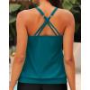 imageYonique Modest Tankini Tops for Women  Loose Fit Swim Tops No BottomTeal