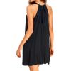 imageYonique Women Beach Cover Up Dresses Spaghetti Strap Dresses Summer Coverups Casual Sundresses with Ruffle HemBlack2