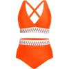 imageYonique Womens Plus Size Two Piece Bikini High Waisted Bathing Suit Tummy Control Swimsuit