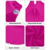 imageOne Piece Tummy Control Swimdress  Women One Shoulder Bathing Suit with Skirt 2025 Modest Skirted Swim Dress SwimsuitPurple