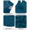 imageOne Piece Tummy Control Swimdress  Women One Shoulder Bathing Suit with Skirt 2025 Modest Skirted Swim Dress SwimsuitTeal