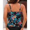 imageYonique Womens Blouson Tankini Top No Bottom Loose Fit Swim Top Modest Tank TopPalm Frond Green