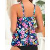 imageYonique Womens Flowy Tankini Top  Modest Swim Top with Loose Fit No BottomColorful Floral