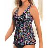 imageYonique Womens Flowy Tankini Top  Modest Swim Top with Loose Fit No BottomColorful Paisley
