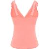 imageYonique Womens Tankini Top Only Tummy Control Bathing Suit Top Ruffle Swimsuit Top V Neck Swim Tank Top No BottomCoral Pink