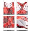 imageYonique Women Two Piece Tankini Blouson Swimsuit Bathing Suits Racerback Swim Tank Tops with Bottoms Tummy Control SwimwearRed Floral
