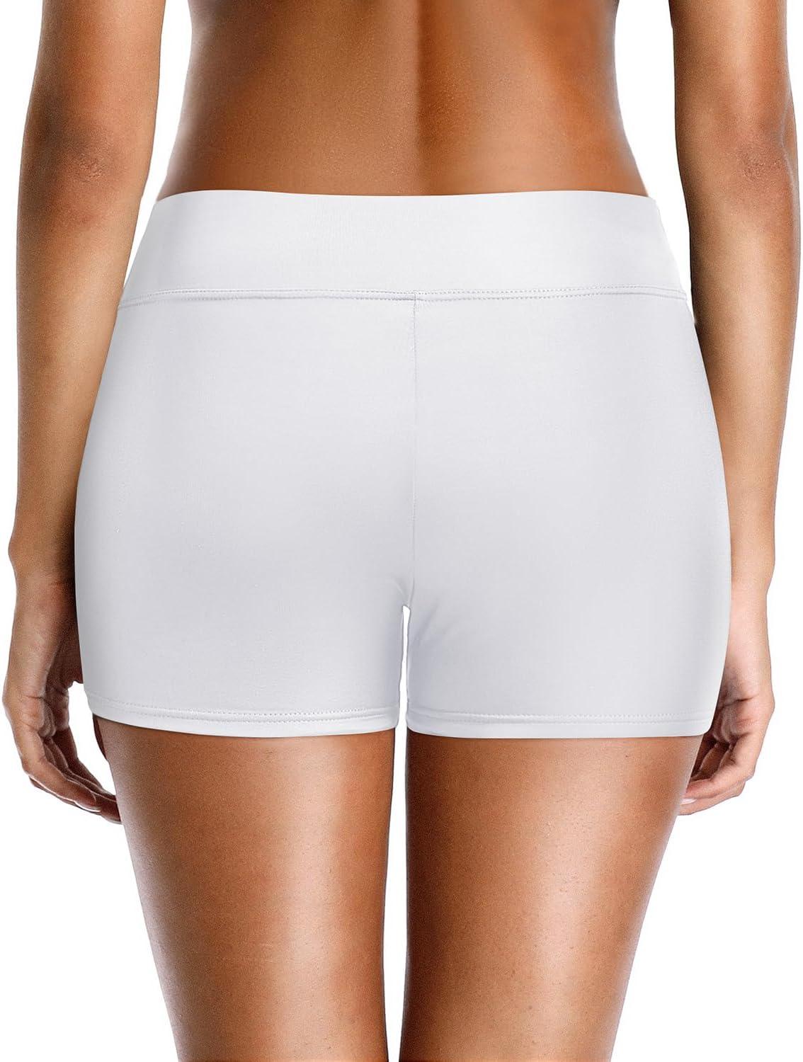 imageYonique Womens Swim Shorts Bathing Suits Bottoms Swimsuit BottomsAvailable in PlusWhite