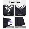 imageYonique Plus Size Tankini Tops for Women No Bottom Flowy Bathing Suit Top V Neck Swim TopBlack 01