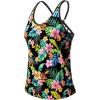 imageYonique Womens Tankini Top Only Athletic Swim Top Modest Tankini Swimsuit No BottomGreen Flower
