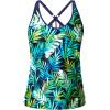 imageYonique Womens Tankini Top Only Athletic Swim Top Modest Tankini Swimsuit No BottomGreen Leaves