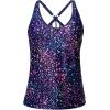 imageYonique Womens Tankini Top Only Athletic Swim Top Modest Tankini Swimsuit No BottomStarry Sky
