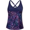 imageYonique Womens Tankini Top Only Athletic Swim Top Modest Tankini Swimsuit No BottomStarry Sky