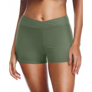 imageYonique Womens Swim Shorts Bathing Suits Bottoms Swimsuit BottomsAvailable in PlusOlive Green