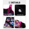 imageWomen Tankini Swimsuit with Shorts  Two Piece Tummy Control Bathing Suit with Pockets 2025 SwimwearPink Colorful Floral