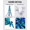 imageYonique Womens Blouson Tankini Top Only Loose Fit Swim Top No Bottom Modest SwimsuitBlue Leaves