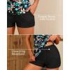 imageWomen Underwire Tankini Swimsuit with Shorts  Two Piece Tummy Control Bathing Suit 2025 Swimwear with PocketsFloral