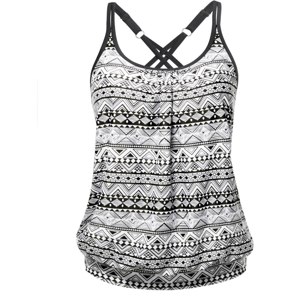 imageYonique Modest Tankini Tops for Women  Loose Fit Swim Tops No Bottom