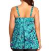 imagePlus Size Tankini Tops for Women Only  Flowy Bathing Suits Tops Modest Swimsuit No BottomGreen Paisley 01
